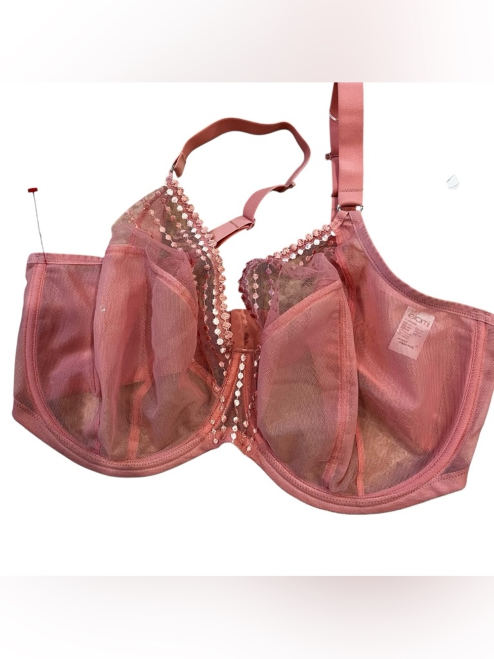 Elomi pink mesh Matilda underwire bra 40k new nwt